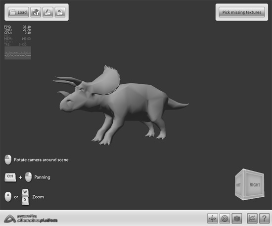 Просмотр 3D-моделей через Flash Player